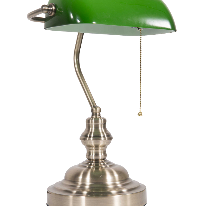Настольная лампа NewRgy T2676/1G AB+GREEN