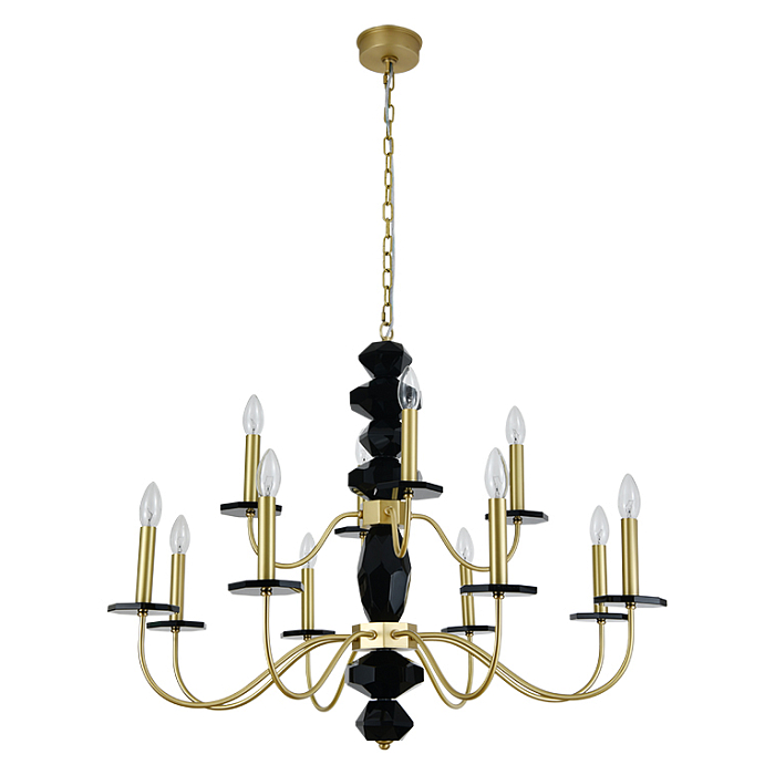 Люстра Newport 3878+4/C brass