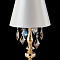 Настольная лампа интерьерная Crystal Lux MERCEDES LG1 GOLD/COLOR