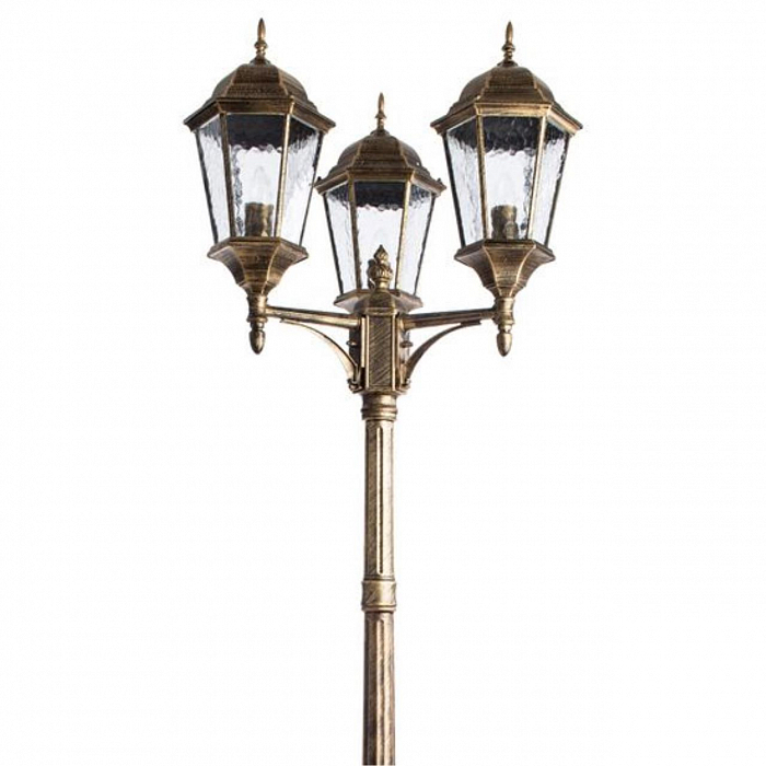 Уличный светильник на столбе ARTE LAMP A1207PA-3BN