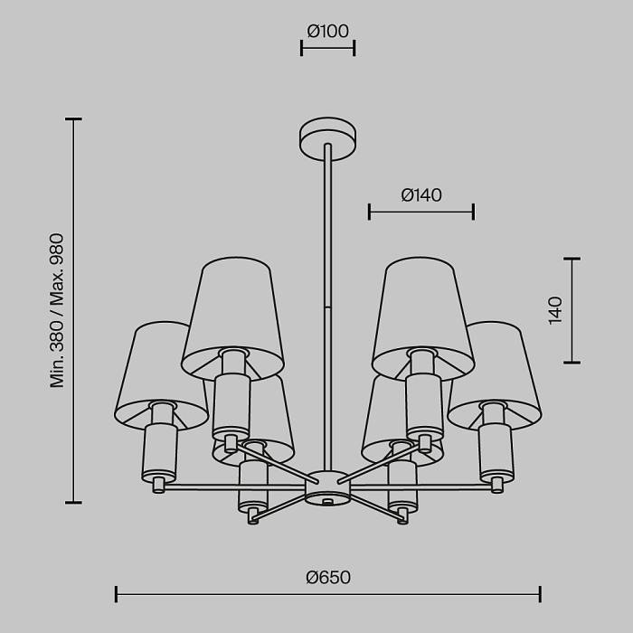 Maytoni MOD483PL-06BS