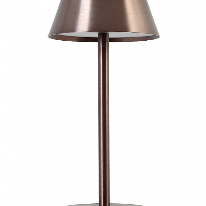 Настольная лампа интерьерная Crystal Lux SANTA LG1 COFFEE